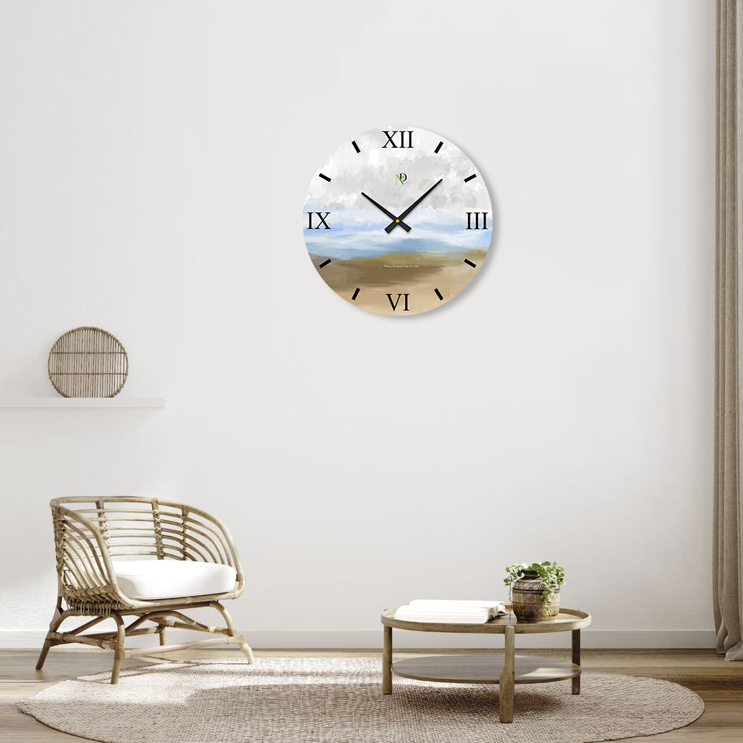 Smoky Grey Blend Wall Clock