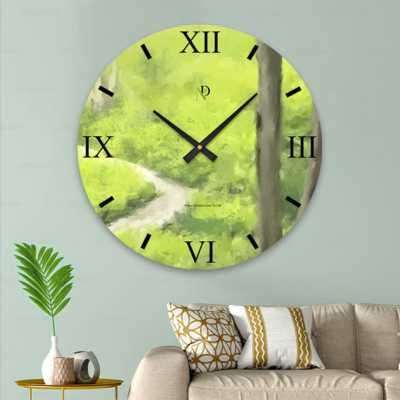 Pathway Greens Wall Clock
