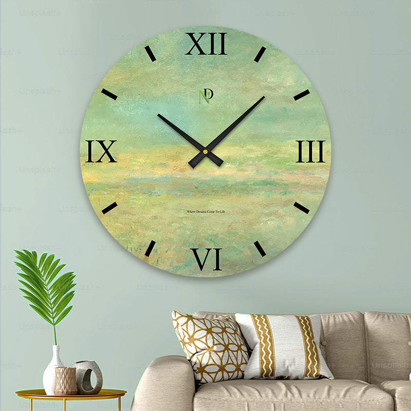 Dusty Sage Wall Clock