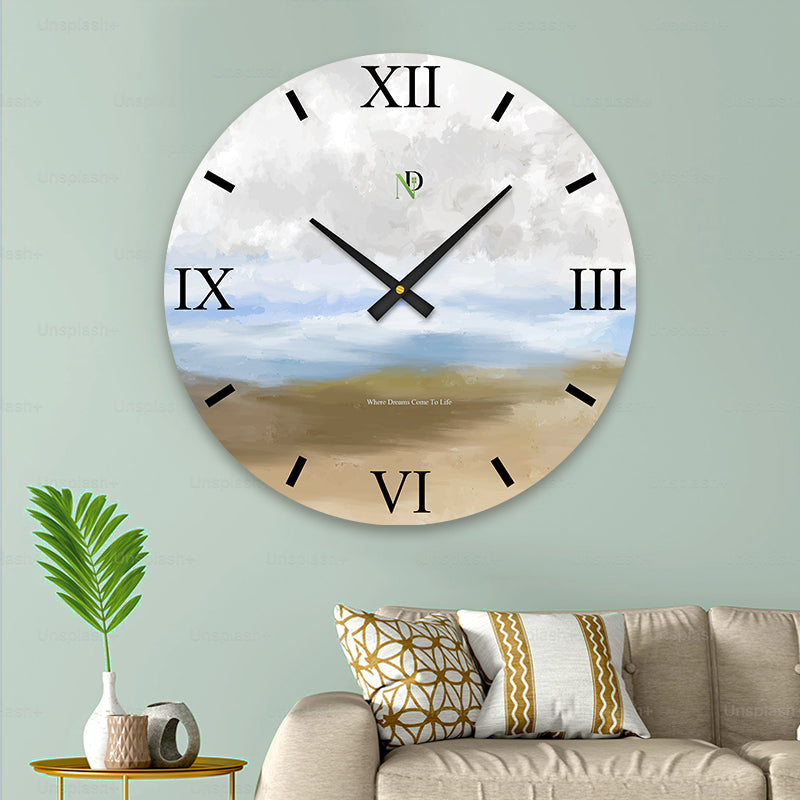 Smoky Grey Blend Wall Clock