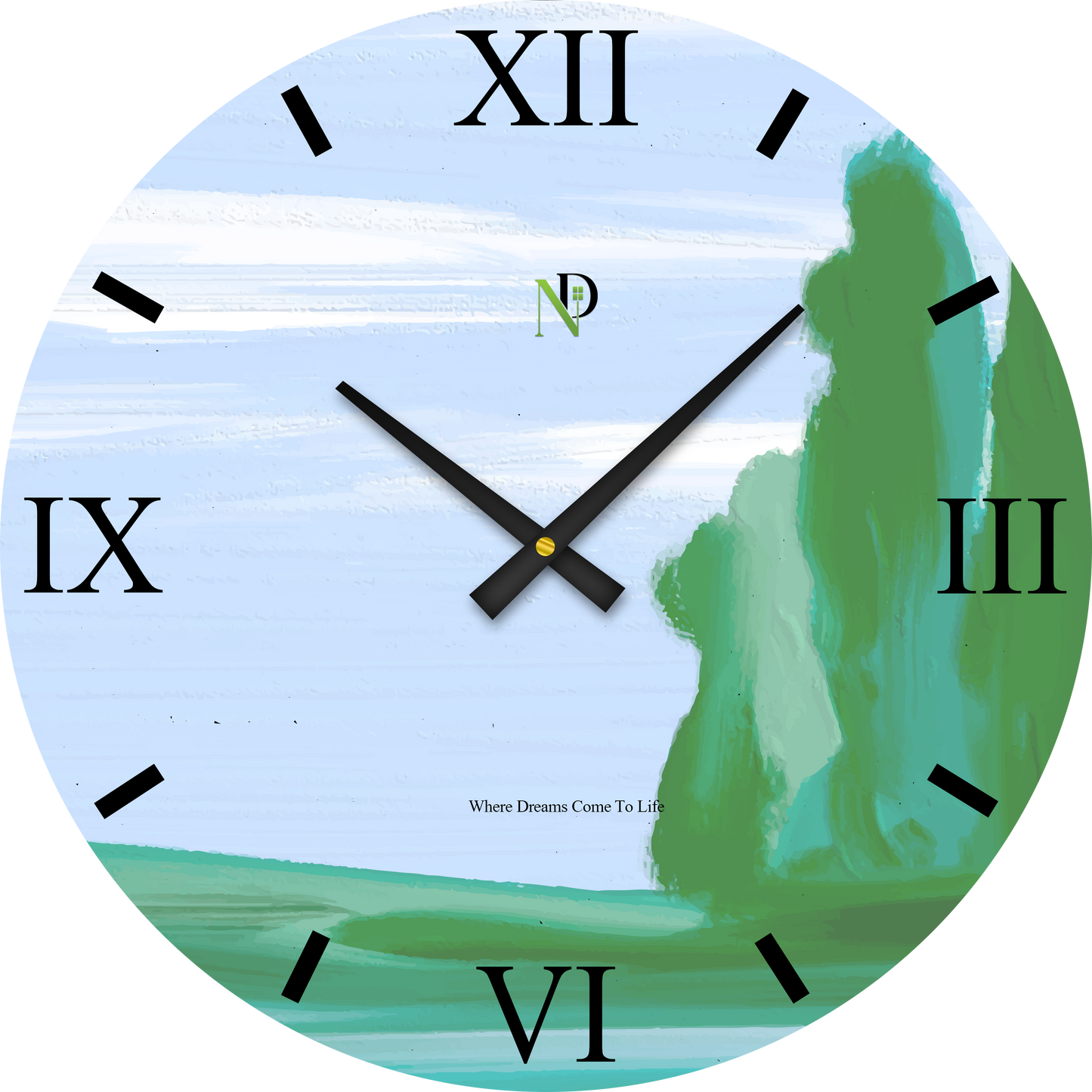 Forest Edge Wall Clock