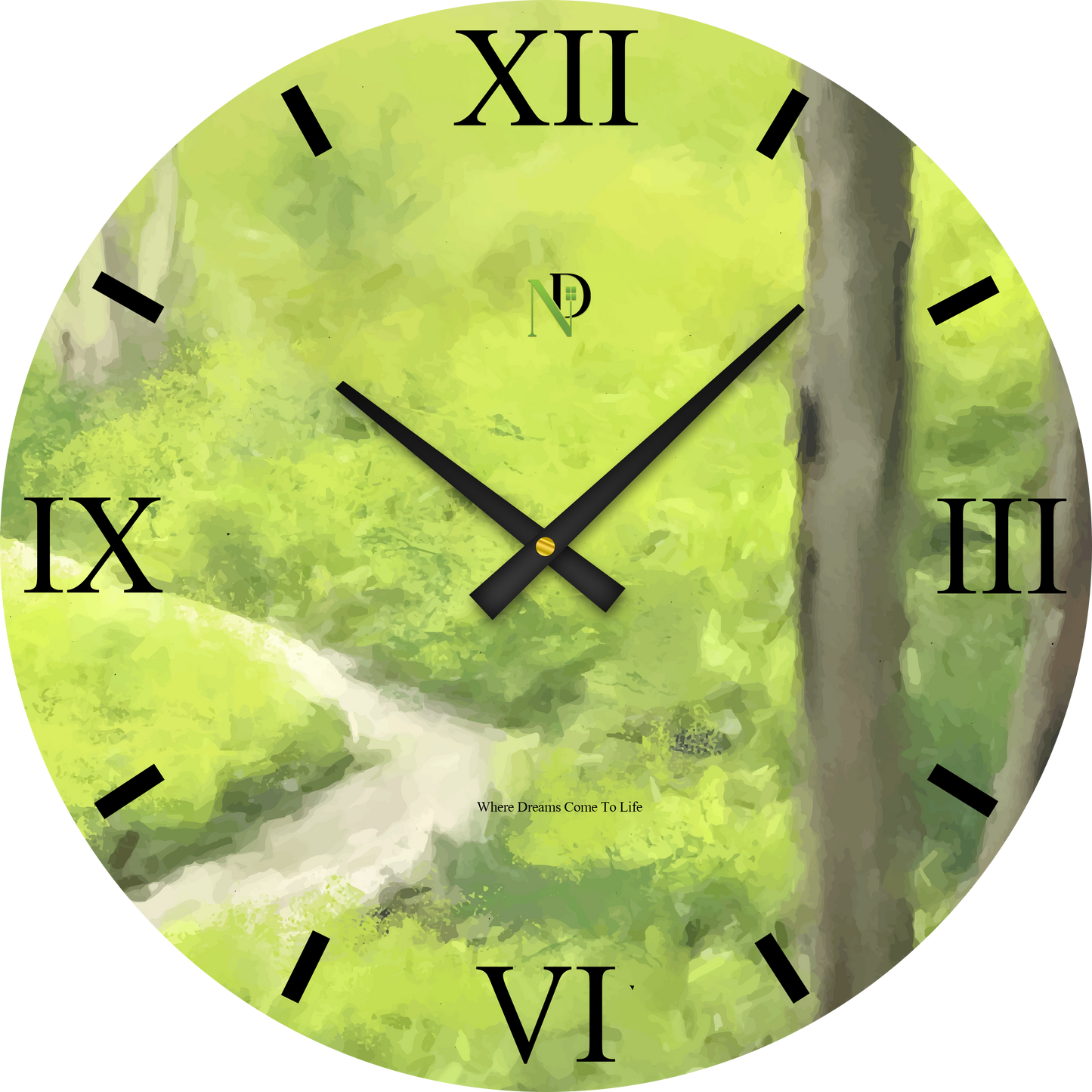 Pathway Greens Wall Clock