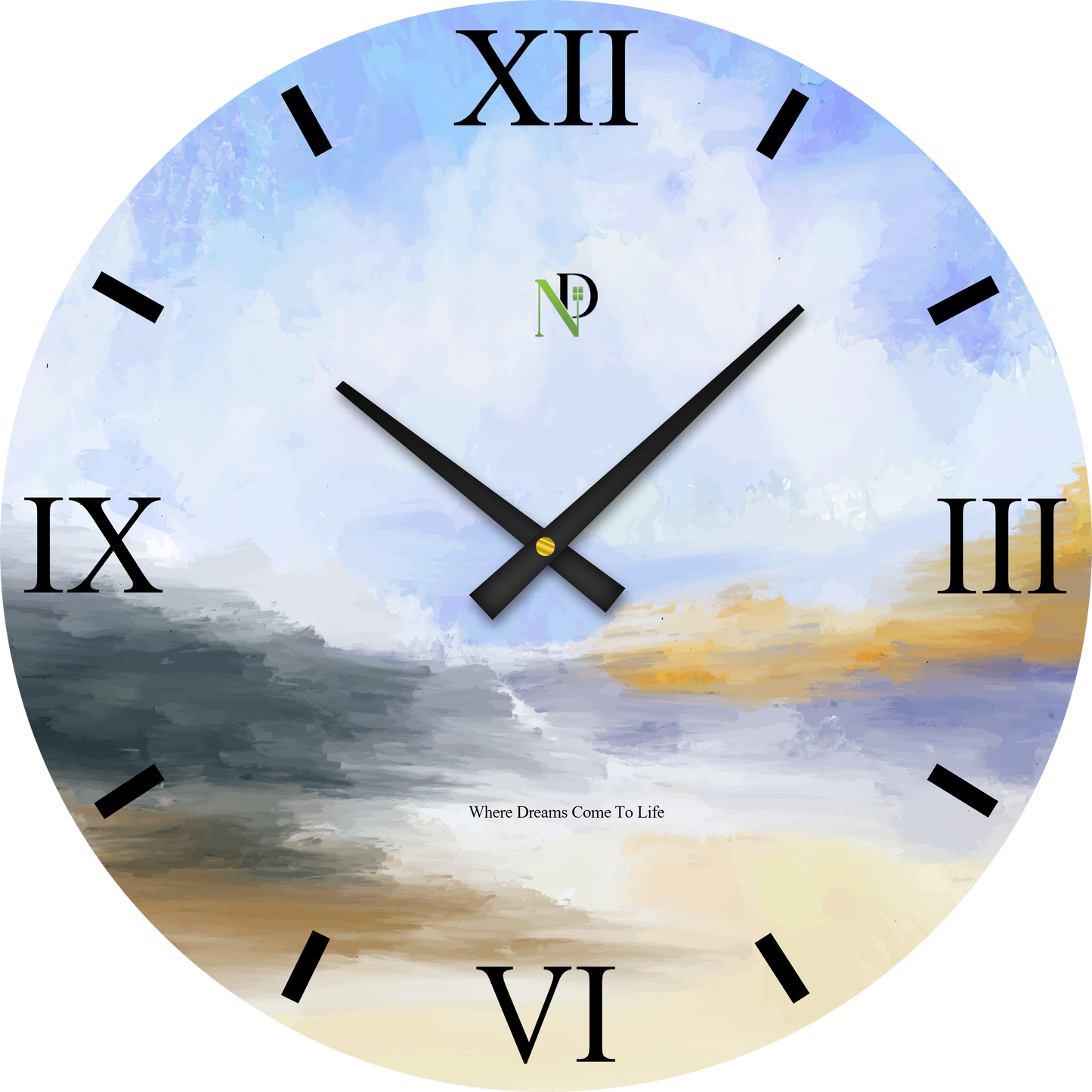 Sunset Drift Wall Clock