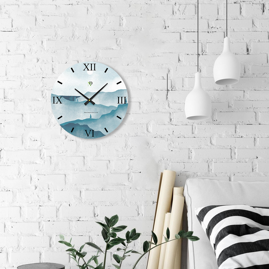Mountain Hues Wall Clock
