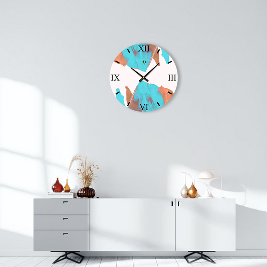 Bold Terracotta Wall Clock