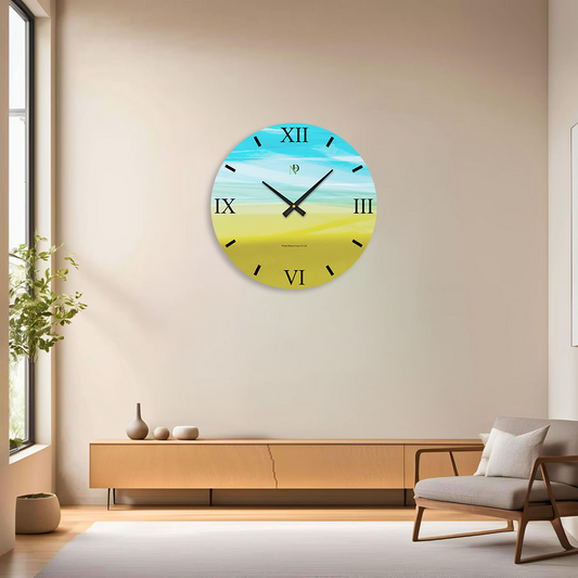 Lemon Sky Wall Clock
