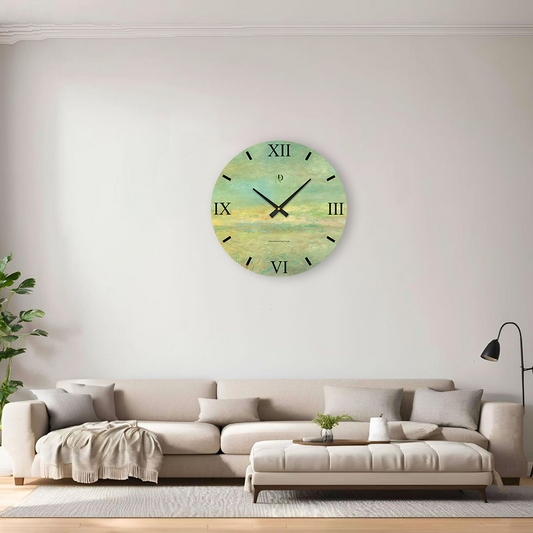 Dusty Sage Silent Wall Clock