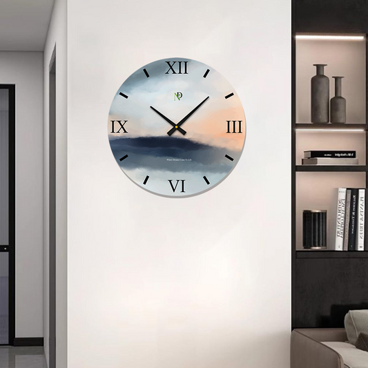 Twilight Fog Wall Clock
