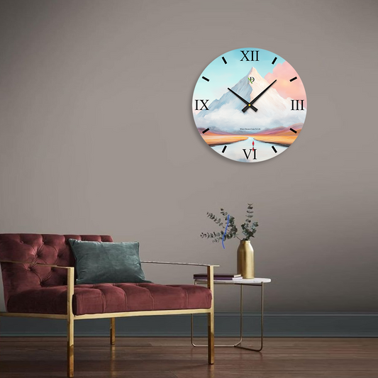 Blush Haze Wall Clock