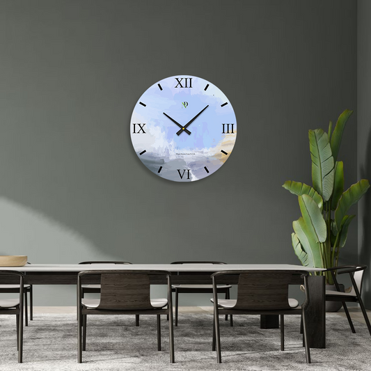 Blue Fade Wall Clock