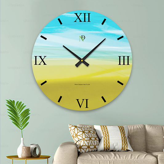 Lemon Sky Wall Clock