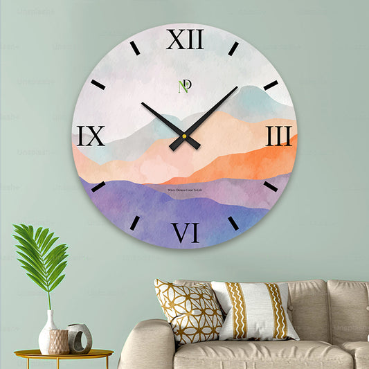 Twilight Hills Wall Clock