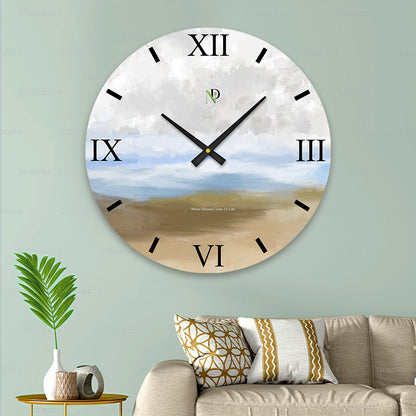 Smoky Grey Blend Wall Clock