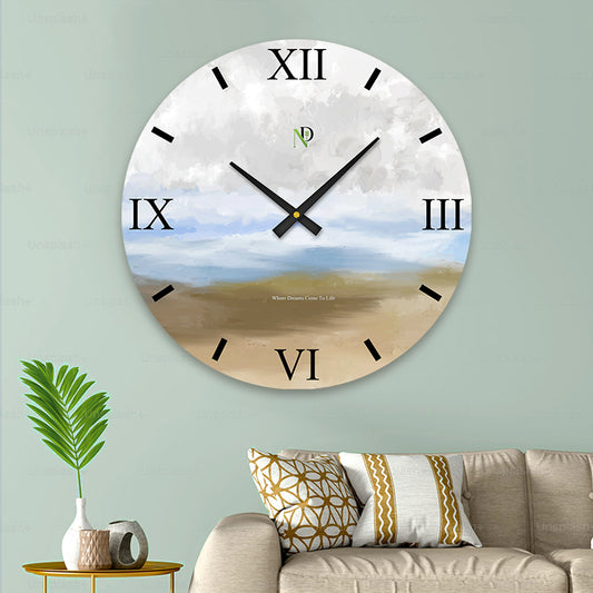Smoky Grey Blend Wall Clock