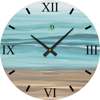 Coastal Sand Wall Clock