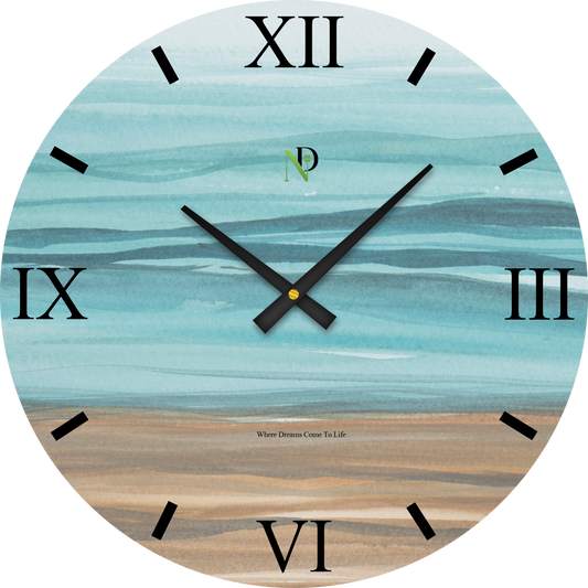 Coastal Sand Wall Clock