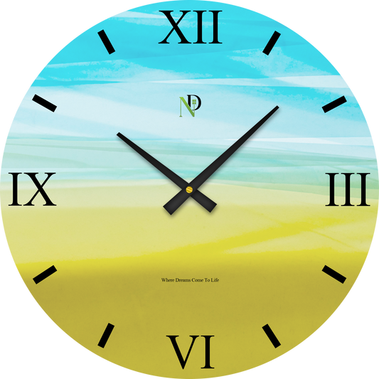 Lemon Sky Wall Clock