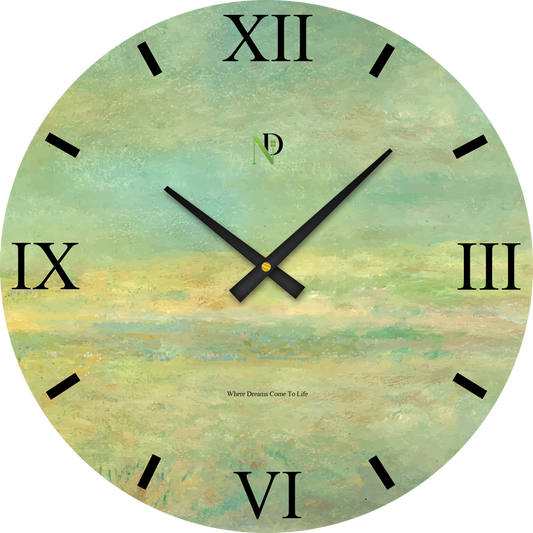 Dusty Sage Wall Clock