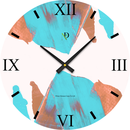 Bold Terracotta Wall Clock
