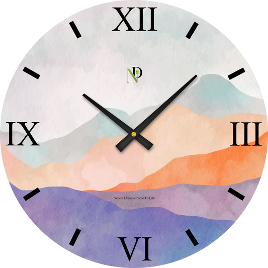 Twilight Hills Wall Clock