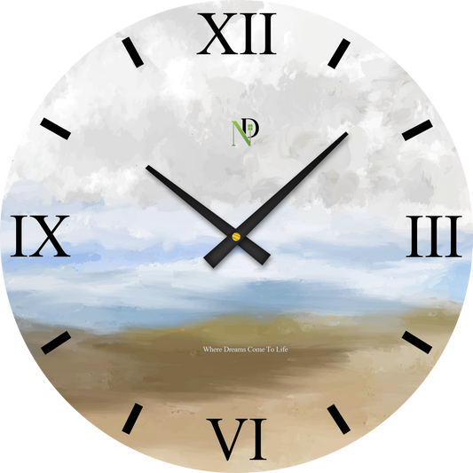Smoky Grey Blend Wall Clock